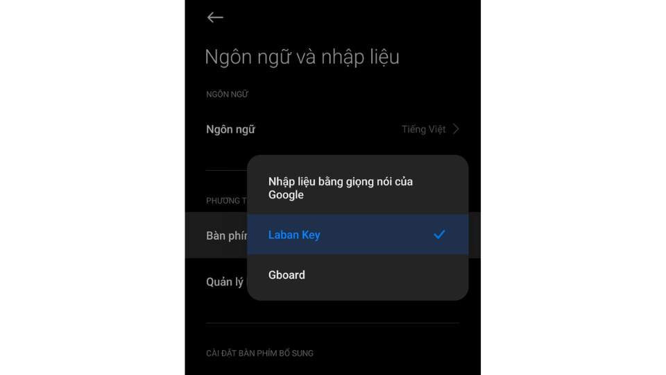 cài đặt bàn phím xiaomi
