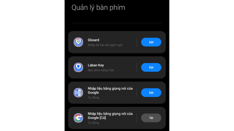 cài đặt bàn phím xiaomi
