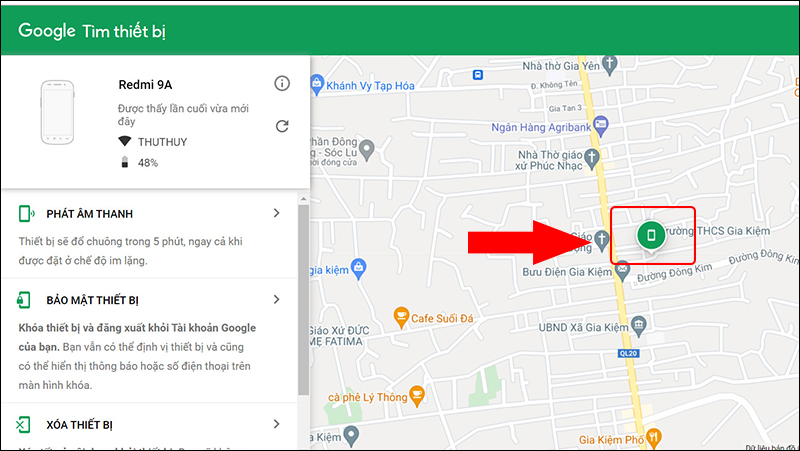 định vị và cách tìm lại điện thoại Xiaomi bị mất