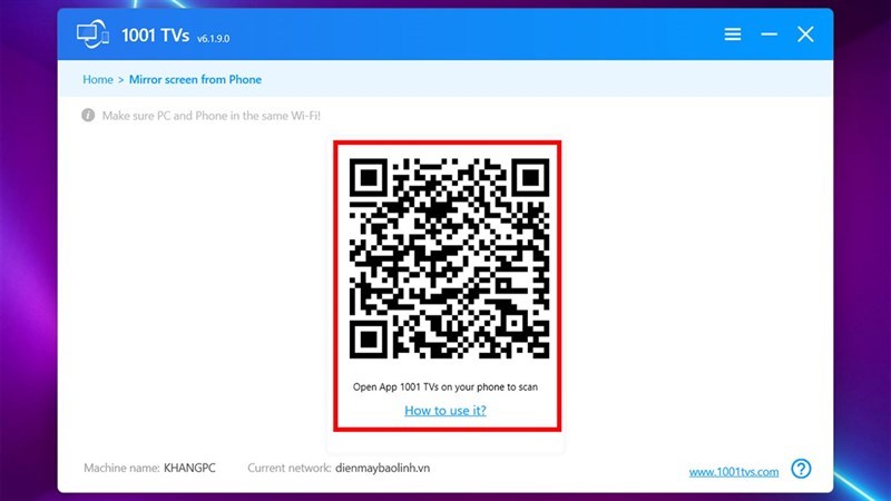 kết nối màn hình điện thoại với máy tính