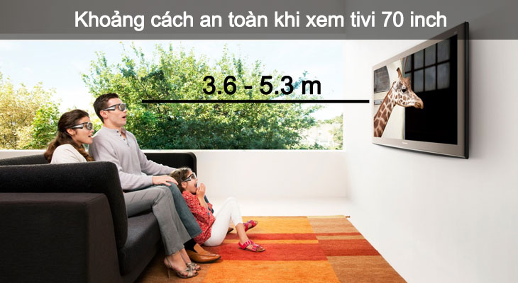 khoảng cách an toàn khi xem tivi