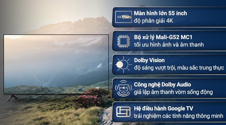 Kích thước tivi xiaomi