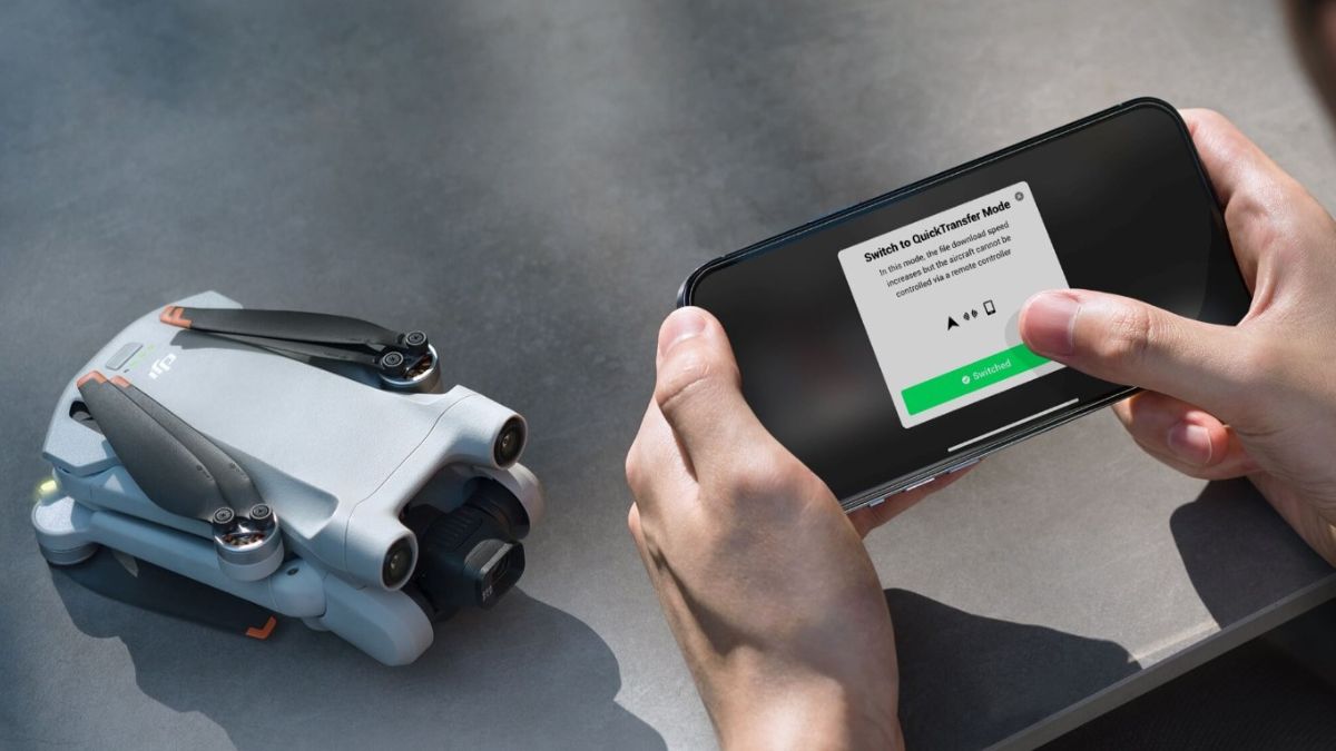 kết nối flycam drone với điện thoại