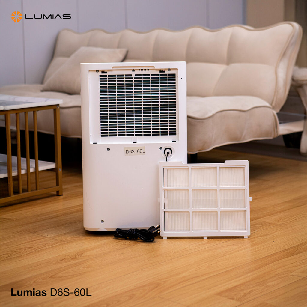 Lumias D6S-60L sở hữu màng lọc HEPA H13 giúp lọc sạch không khí