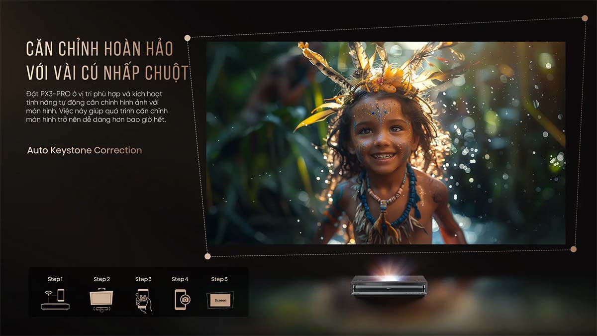 Máy chiếu siêu gần Hisense Cinema PX3-Pro