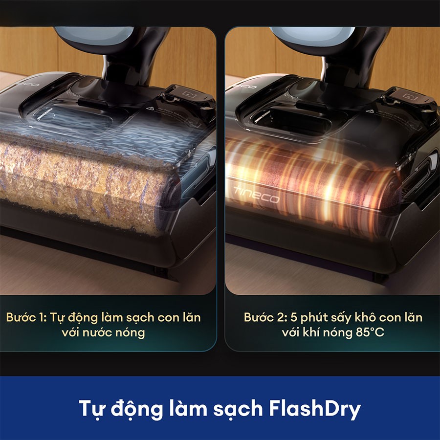 Máy hút bụi lau nhà Tineco Floor One S9 Artist Prime tự động làm sạch FlashDry