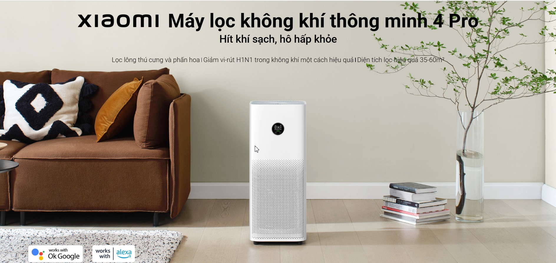 máy lọc không khí xiaomi air purifier 4 pro