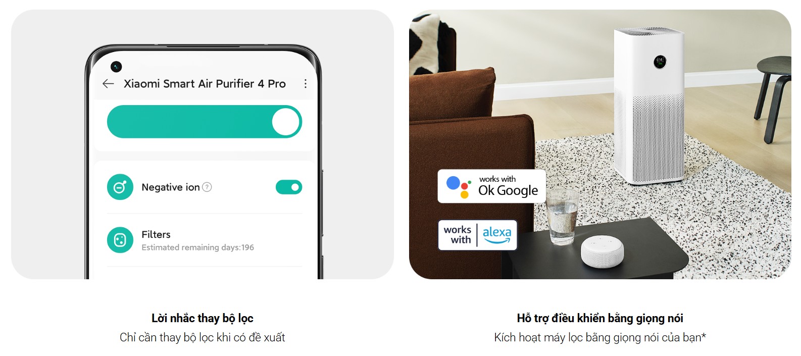 máy lọc không khí xiaomi air purifier 4 pro