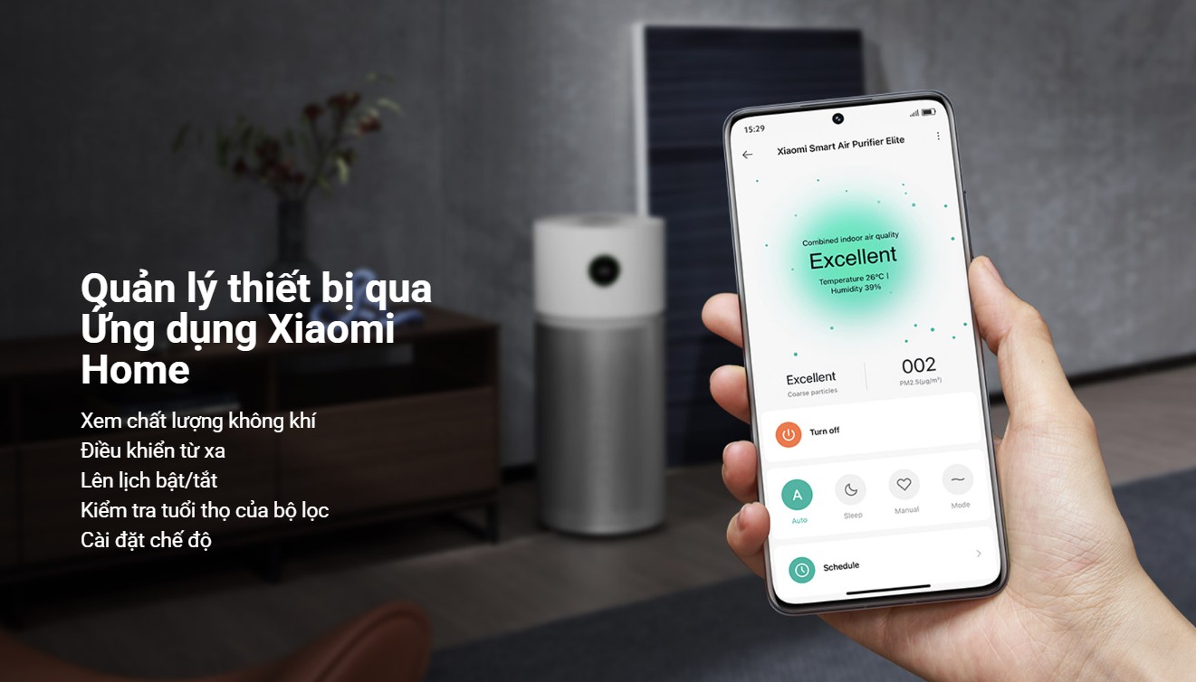Máy lọc không khí Xiaomi Mi Air Purifier Elite