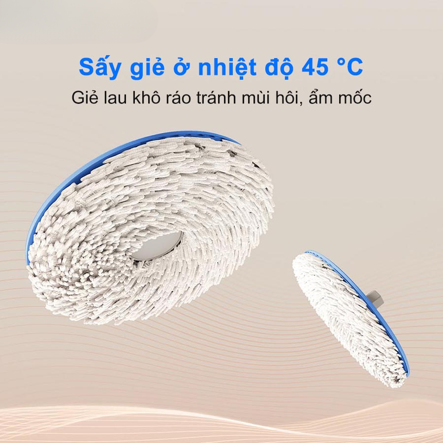 Sấy giẻ ở nhiệt độ 45 độ